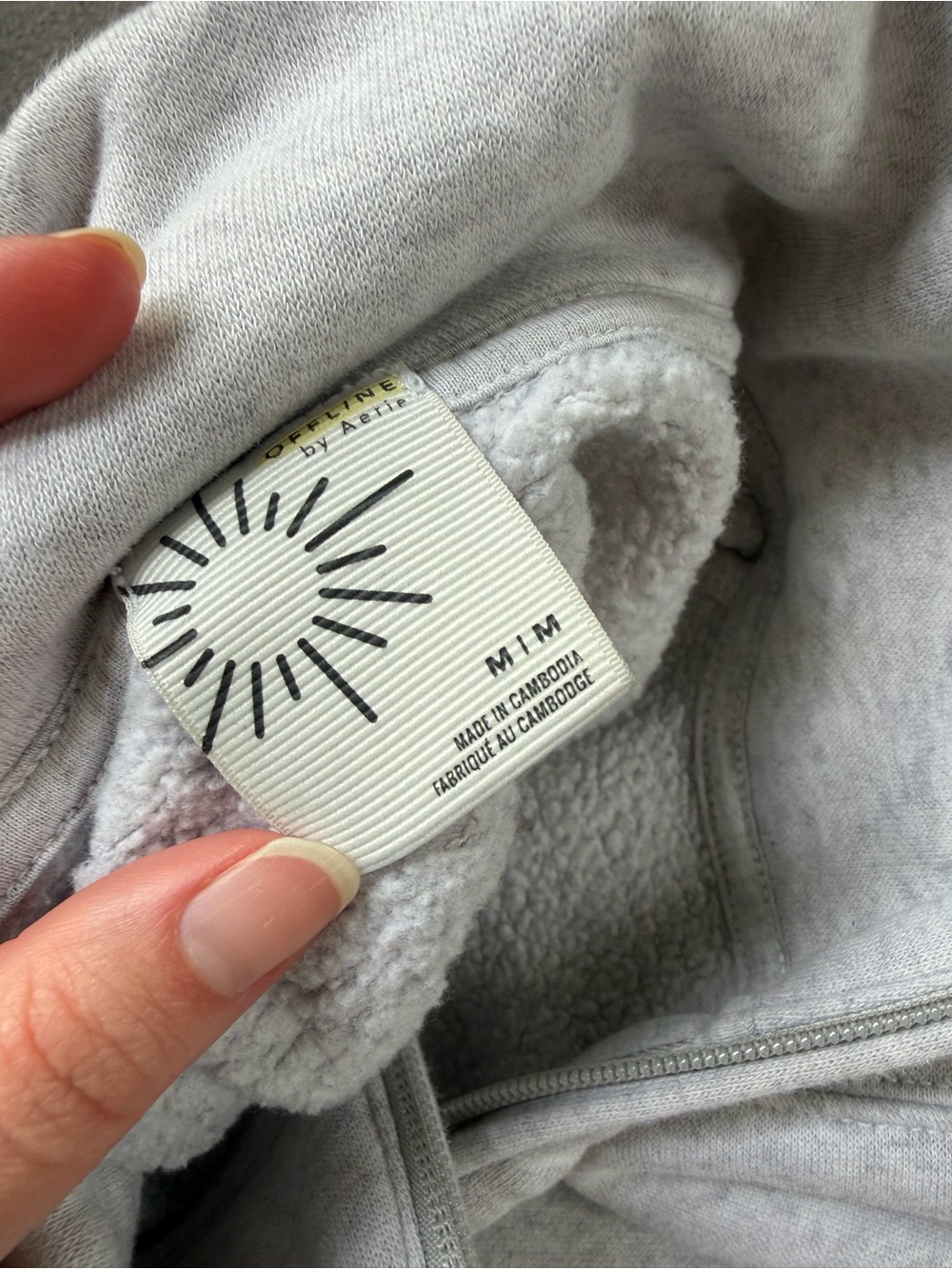 OFFLINE by Aerie Cloud Fleece Quarter Zip Sweatshirt - Picture 3 of 3